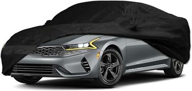 Waterproof Car Cover for 2000-2022 2023 Kia K5 /Optima Car Cover Custom Fit 100% Waterproof Windproof &amp; Single Door Zipper Bands for Snow Rain Dust Hail Protection