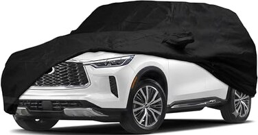Waterproof Car Cover for 2014-2022 Infiniti QX80 Car Cover Custom Fit 100% Waterproof Windproof Strap &amp; Single Door Zipper Bands for Snow Rain Dust Hail