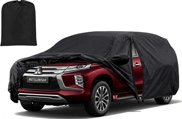 Mitsubishi Pajero Sport 2026-2027 Car Cover All Weather 7-Layer Waterproof with Zipper Door, Windproof UV, Rain, Snow, Dust Protection