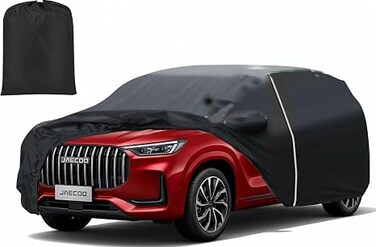 Jaecoo J8 Car Cover All Weather 7-Layer Waterproof with Zipper Door, Windproof UV, Rain, Snow, Dust Protection