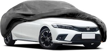 Heavy Duty Outdoor Car Cover Custom Fit for Civic, Windproof All Weather Waterproof Sun Rain UV Dust Snow Protection Outdoor Car Covers