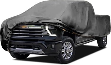 Heavy Duty Outdoor Car Cover Custom Fit for Chevy Silverado,Windproof All Weather Waterproof Sun Rain UV Dust Snow Protection Outdoor Car Covers