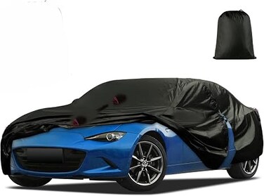Car Cover Custom Fit for Mazda MX-5 Miata (1989-2023), Waterproof All Weather for Automobiles Full Exterior Cover Sun Rain Snow Protector with Door Zipper