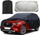 Car Cover for Mazda CX-30 2020-2024, Full Car Cover All Weather Car Covers for CX30, Waterproof Outdoor Cover with Zipper Door Reflective Strips