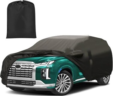 Car Cover for Hyundai Palisade 2020-2024, Full Car Cover All Weather Car Covers for Palisade, Waterproof Outdoor Cover with Zipper Door