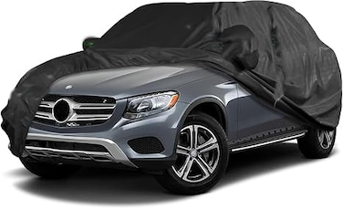 Waterproof Car Cover Replace for 2016-2023 Mercedes Benz GLC 300 350e 190T All Weather Car Covers with Zipper Door,Windproof Bands for Sun/Snow/Rain/Dust/Hail Protection