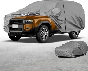 Waterproof Car Cover for Jetour Dashing Car Cover MultiLayer Bird Dropping Sun Snow Rain Storm Hail UV Protection, Driver &amp; Trunk Zipper Door, &amp; Windproof Bands, (Dashing)