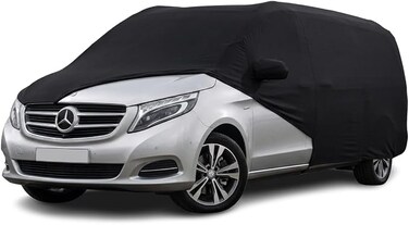 Waterproof Car Cover for Mercedes-Benz Viano/V-Class V250 Van MultiLayer Sun Snow Rain Storm Hail UV Protection, Driver Zipper Door, &amp; Windproof Bands