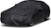 Car Cover Soft Stretch Fabric Anti-UV Dustproof Windproof Scratch-resistant Full Protection Universal for SUV, Black XL sedan car size