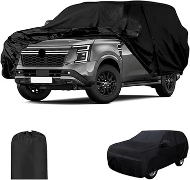 Waterproof Luxury Car Covers Fit for 2025-2026 Patrol Y63 / 2010-2024 Y62 Accessories All Weather Car Cover with Zipper Door for UV Snow Rain Dust Hail Protection