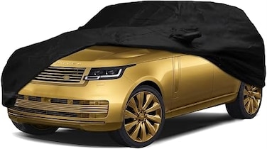 Waterproof Car Cover for 2009-2025 Land Rover Range Rover LWB Car Cover Custom Fit 100% Waterproof Windproof Strap &amp; Single Door Zipper Bands for Snow Rain Dust Hail Protection (LWB)