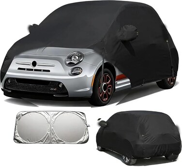 Cover Replacement Suitable for Fiat 500 VW Up Toyota Aygo Citroen C1 Kia Picanto, Universal Sunproof Half Garage, Waterproof Car Half Garage, UV-Resistant Rain Sun Dust Protection