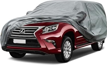 8-Layer Luxury Car Cover for Lexus GX460/GX470 (2002&ndash;2025) Waterproof, UV &amp; Hail Protection SUV Cover with Dual Zipper Access, Windproof Straps &ndash; Indoor/Outdoor SUV Cover