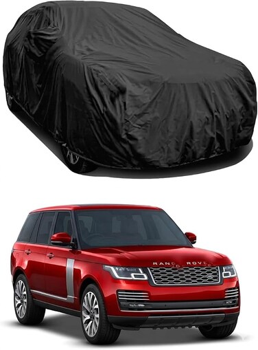 100% Waterproof PVC Coated Car Body Cover Compatible with Range Rover 3.0 LWB Vogue Scretch Proof Dustproof UV-Rays Indoor-Outdoor Full Body Protection (Waterproof-Black)