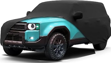 Car Cover for 2007-2025 Toyota Land Cruiser/Lexus LX, Waterproof Custom-fit All Weather Sun Rain UV Snow Wind Protection Outdoor Indoor Full Car Cover with Door Zipper &amp; Cotton Lining-Grey
