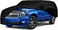 Car Cover for 2007-2025 Chevy Suburban/Cadillac Escalade ESV/GMC Yukon XL, Waterproof Custom-fit All Weather Sun Rain UV Dust Snow Protection Outdoor Car Cover with Door Zipper and Cotton Lining-Grey