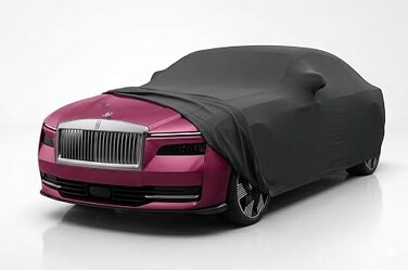 All Weather Premium 6-Layers Car Cover 210T Compatible with 2023-2025 Rolls Royce Spectre - Left Door Zipper, Security Lock and Mirror Pockets universal fits