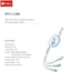 PCC118R 3-in-1 Retractable Charging Cable - Lighttning, Micro USB, Type-C - Fast Charge 2.4A, Tangle-Free, Aluminum Alloy &amp; TPE (White, 110CM)