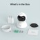 XIAOVV Q2 3MP Indoor WiFi Camera, 355&deg; Horizontal Rotation, 90&deg; Vertical Tilt, Auto Tracking, Night Vision, Smart AI Detection, Home Security/Baby Monitor/Pets
