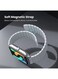 RS4 Plus Smartwatch Retina AMOLED HD Display 105 Sports Mode SpO2 Heart Rate Metal Magnetic strap Silver