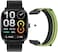 Haylou RS5 Smartwatch, 2.01" AMOLED Display with Silicone &amp; Braided Straps,Over 150 Watch Faces, Bluetooth Call With One Switch and 150+ Workout Modes, Health Management and 9-Day Battery Life - Black