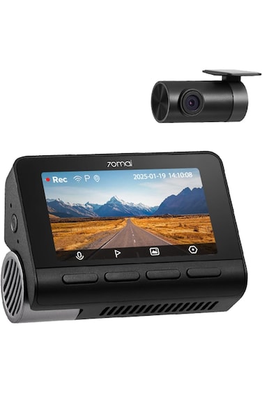 70mai 4K Dash Cam Front and Rear, Car Camera with HDR Night Vision, Built in WiFi6, GPS &amp; ADAS, 24H