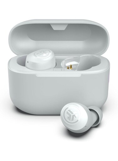 Jlab
Go Pop+ True Wireless Earbuds, In Ear Headphones, Bluetooth Earphones, 35H Playtime Ear Buds, Bluetooth Earbuds with Microphone, USB-C Charging Case, Dual Connect, EQ3 Sound Cloud White