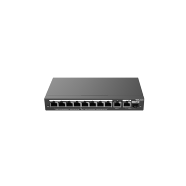 RG-ES210GS-P, 10-Port Gigabit Smart Cloud Managed PoE Switch