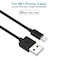 CHOETECH 2.4A MFi Certified Lightning to USB Charger &amp; Sync Cable - Black
