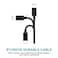 CHOETECH IP0027-BK 2.4A MFi Certified Lightning To USB Cable 1.8M - Black