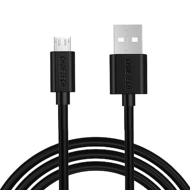 كابل شحن سريع من يو اس بي الى مايكرو يو اس بي 2.0 بطول 1.2 متر، CHOETECH AB003-BK - اسود