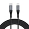 CHOETECH IP0041 MFI USB-C to Nylon Braid Lightning Cable - Black