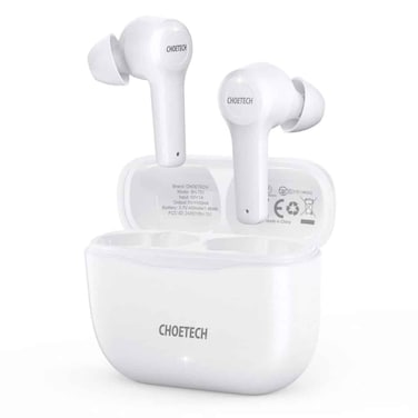 CHOETECH BH-T01 True Wireless Earbuds with Hi-Fi Sound - White