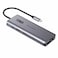 CHOETECH 12-in-1 USB-C Multiport Adapter with Digital Display - Grey