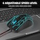 MageGee G6 Wired Gaming Mouse, Ergonomic USB Optical Mouse with 7 Colors Breathing LED Backlit, 6 Adjustable DPI Levels from 600 to 3200 for Laptop PC Computer Games &amp; Work, Black