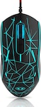 MageGee G6 Wired Gaming Mouse, Ergonomic USB Optical Mouse with 7 Colors Breathing LED Backlit, 6 Adjustable DPI Levels from 600 to 3200 for Laptop PC Computer Games &amp; Work, Black