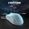 MageGee G6 Wired Gaming Mouse, Ergonomic USB Optical Mouse with 7 Colors Breathing LED Backlit, 6 Adjustable DPI Levels from 600 to 3200 for Laptop PC Computer Games &amp; Work, White