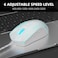 MageGee G6 Wired Gaming Mouse, Ergonomic USB Optical Mouse with 7 Colors Breathing LED Backlit, 6 Adjustable DPI Levels from 600 to 3200 for Laptop PC Computer Games &amp; Work, White
