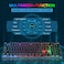 MageGee K1 RGB LED Backlit Wireless Keyboard with 104 Key Computer PC Gaming Keyboard for PC/Laptop (Black) - Gaming Set, USB, Right, Personal Computer