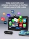 MINISE Wireless CarPlay Adapter USB-A/C for iPhone Convert Wired to Wireless Carplay Fast-Connect Plug&amp;Play FOTA