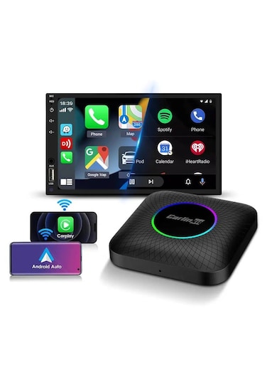 Carlinkit CarPlay Ai Box Android 13.0 with LED Light for Car(4+64GB)