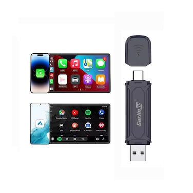 Carlinkit Mini SE Pro Wireless CarPlay &amp; Android Auto Adapter &ndash; USB-C/A Universal Car Adapter, 5-Device Multi-Connection, High-Durability, Plug-and-Play