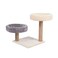 Haisen Pet Cat Scratching Tower With Double Round Perch And Sisal Post - 40x40x50cm