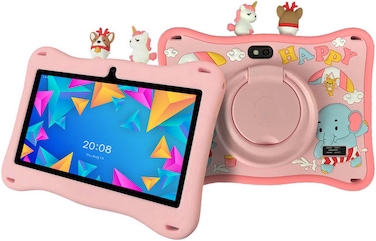 Oteeto Tab 5 Kids, 7" HD Display, Octa core 1.3Ghz Processor, 4GB RAM, 128GB ROM, Android 13, 2.0MP Front + 5.0MP Rear Camera, Wi-Fi, 3000mAh Battery, Pink   TAB-5-KIDS-Pink