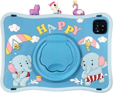 Oteeto Tab 10 Kids 10.1-inch IPS LCD 6GB RAM + 128GB ROM Gray+Blue