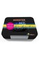 Starmarz Bento Glitter Lunch Box &ndash; 4-6 Compartments   3 Sandwich Cutters   2 Fruit Pickers   1195Ml   Detachable Tray &ndash; Black