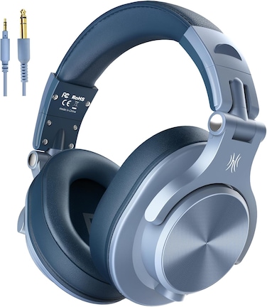 OneOdio Headphones Over Ear, DJ Headphones with Cable, Professional Closed Studio HiFi Headphones with Share Port for Electric Drum Piano Guitar AMP Recording Monitoring