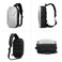 Waterproof Crossbody Sling Backpack With Multi-Compartment Storage, Mini Laptop And Tablet Compatible, Black, 9509