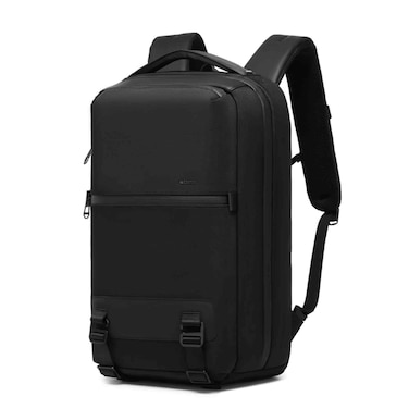 Waterproof Lightweight Travel Laptop Backpack for Men, 90 Degree Flat-Open Design, Hidden Anti-Theft Pockets, Flight-Ready Daypack, Black, 9851