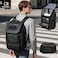 Waterproof Oxford Laptop Backpack With Anti-Theft Pocket, Slim Business Daypack for Work Travel Commute, Black, 9840